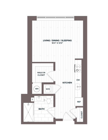 floorplan image of apartment 523